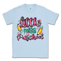 Dusty Blue little miss preschool Classic Tee - Zillion Design Studio