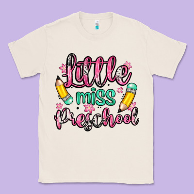 Little Miss Preschool Classic Tee Designed By Zillion Design Studio