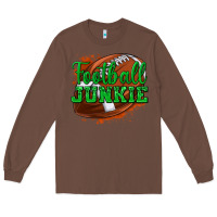 Chestnut football junkie Long Sleeve Tee - texasbilliewilder
