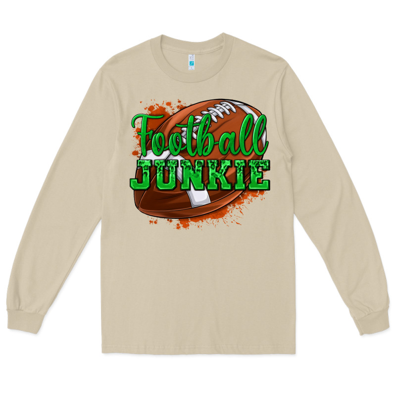 Football Junkie Long Sleeve Tee by texasbilliewilder | Teevron