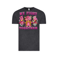 Vintage Black we fight together breast cancer gnome Vintage Tee - BarkalooDesign