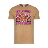We Fight Together Breast Cancer Gnome Vintage Tee | Teevron