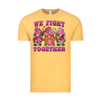 Vintage Mustard we fight together breast cancer gnome Vintage Tee - BarkalooDesign
