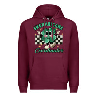 Burgundy shenanigans coordinator Premium Hoodie - MaliasSmallBusiness