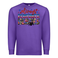 Purple always remember heroes Premium Sweatshirt - JahusDesignShop