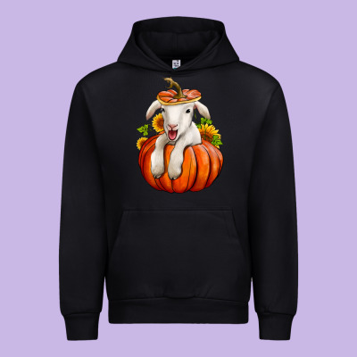 Fall Pumpkin Lamb Nancy Cooper Urban Hoodie Designed By Nancycooperartshop