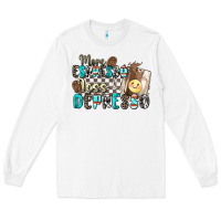 White more espresso less depresso Long Sleeve Tee - Zillion Design Studio