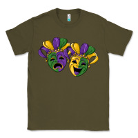 Army Green mardi gras mask Classic Tee - RanaPortraitStore