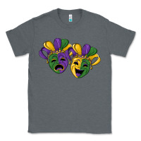 Charcoal Heather mardi gras mask Classic Tee - RanaPortraitStore