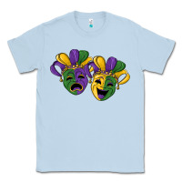 Dusty Blue mardi gras mask Classic Tee - RanaPortraitStore