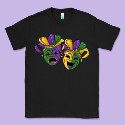 Mardi Gras Mask Classic Tee Designed By Ranaportraitstore