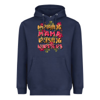 Navy praying mama raising warriors Heavyweight Hoodie - JahusDesignShop