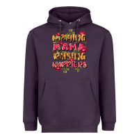 Plum praying mama raising warriors Heavyweight Hoodie - JahusDesignShop