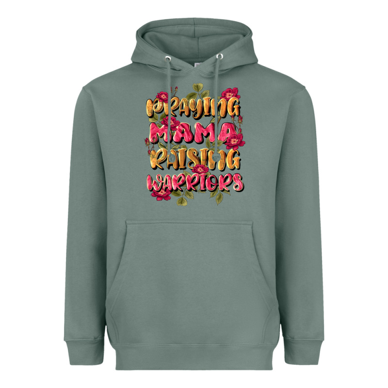 Praying Mama Raising Warriors Heavyweight Hoodie by JahusDesignShop | Teevron