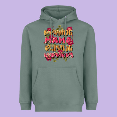 Praying Mama Raising Warriors Heavyweight Hoodie Designed By Jahusdesignshop