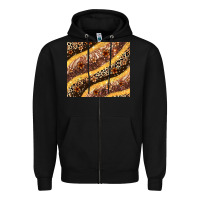 Black melanin leopard glitter Zipper Hoodie - Zillion Design Studio