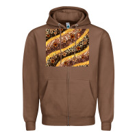 Chestnut melanin leopard glitter Zipper Hoodie - Zillion Design Studio