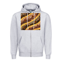 Heather Grey melanin leopard glitter Zipper Hoodie - Zillion Design Studio
