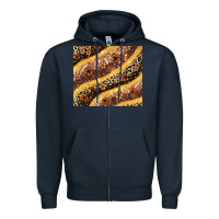 Navy melanin leopard glitter Zipper Hoodie - Zillion Design Studio