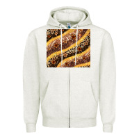 Oatmeal Heather melanin leopard glitter Zipper Hoodie - Zillion Design Studio