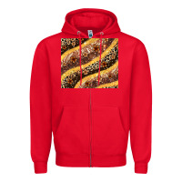 Red melanin leopard glitter Zipper Hoodie - Zillion Design Studio