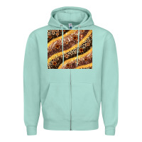Seafoam melanin leopard glitter Zipper Hoodie - Zillion Design Studio