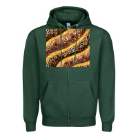 Sports Green melanin leopard glitter Zipper Hoodie - Zillion Design Studio