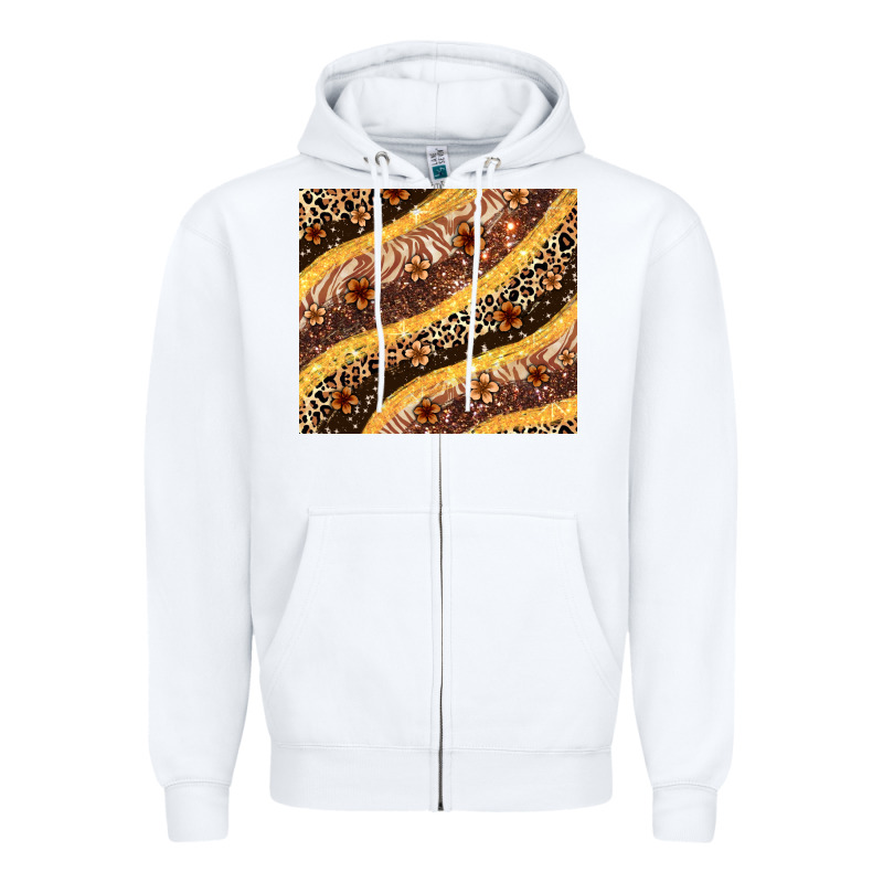 Melanin Leopard Glitter Zipper Hoodie by Zillion Design Studio | Teevron