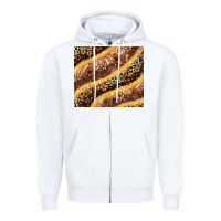 White melanin leopard glitter Zipper Hoodie - Zillion Design Studio