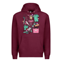 Burgundy can't talk right now doing medical assistant stuff Premium Hoodie - MaliasSmallBusiness