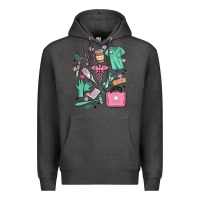 Charcoal Heather can't talk right now doing medical assistant stuff Premium Hoodie - MaliasSmallBusiness