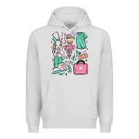 Dove Grey can't talk right now doing medical assistant stuff Premium Hoodie - MaliasSmallBusiness