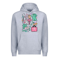 Heather Grey can't talk right now doing medical assistant stuff Premium Hoodie - MaliasSmallBusiness