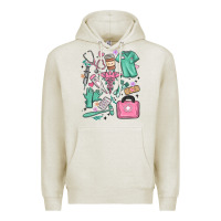 Oatmeal Heather can't talk right now doing medical assistant stuff Premium Hoodie - MaliasSmallBusiness