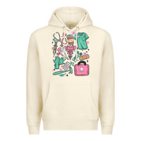 Sandshell can't talk right now doing medical assistant stuff Premium Hoodie - MaliasSmallBusiness