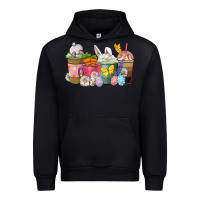 Black Easter coffee cups Urban Hoodie - NancyCooperArtShop