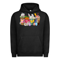 Pigment Black Easter coffee cups Urban Hoodie - NancyCooperArtShop
