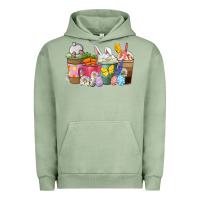 Pigment Oil Green Easter coffee cups Urban Hoodie - NancyCooperArtShop