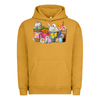Pigment Peanut Butter Easter coffee cups Urban Hoodie - NancyCooperArtShop