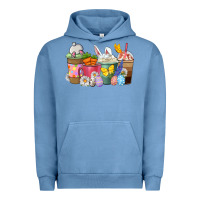 Pigment Pebble Blue Easter coffee cups Urban Hoodie - NancyCooperArtShop