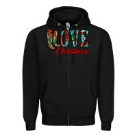 Black christmas love boots Zipper Hoodie - RanaPortraitStore