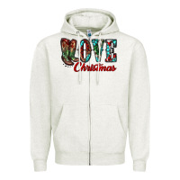 Oatmeal Heather christmas love boots Zipper Hoodie - RanaPortraitStore