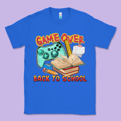 Game Over Back To School Classic Tee Designed By Texasbilliewilder