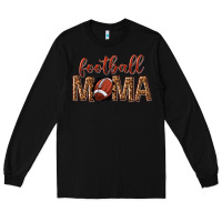 Black football mama Long Sleeve Tee - texasbilliewilder