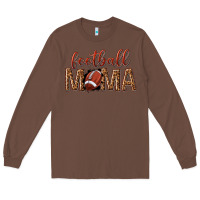 Chestnut football mama Long Sleeve Tee - texasbilliewilder