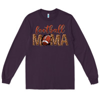 Plum football mama Long Sleeve Tee - texasbilliewilder