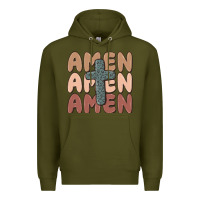 Army Green amen Premium Hoodie - MaliasSmallBusiness
