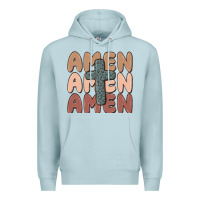 Blue Mist amen Premium Hoodie - MaliasSmallBusiness