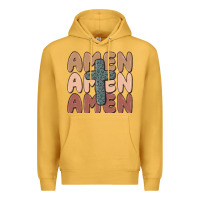 Mustard amen Premium Hoodie - MaliasSmallBusiness