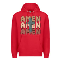 Red amen Premium Hoodie - MaliasSmallBusiness
